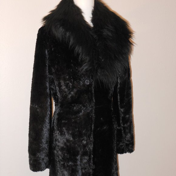 NUCOLLECTION BEAUTIFUL FAUX FUR FULL LENGTH COAT SIZE MEDIUM - Picture 13 of 14